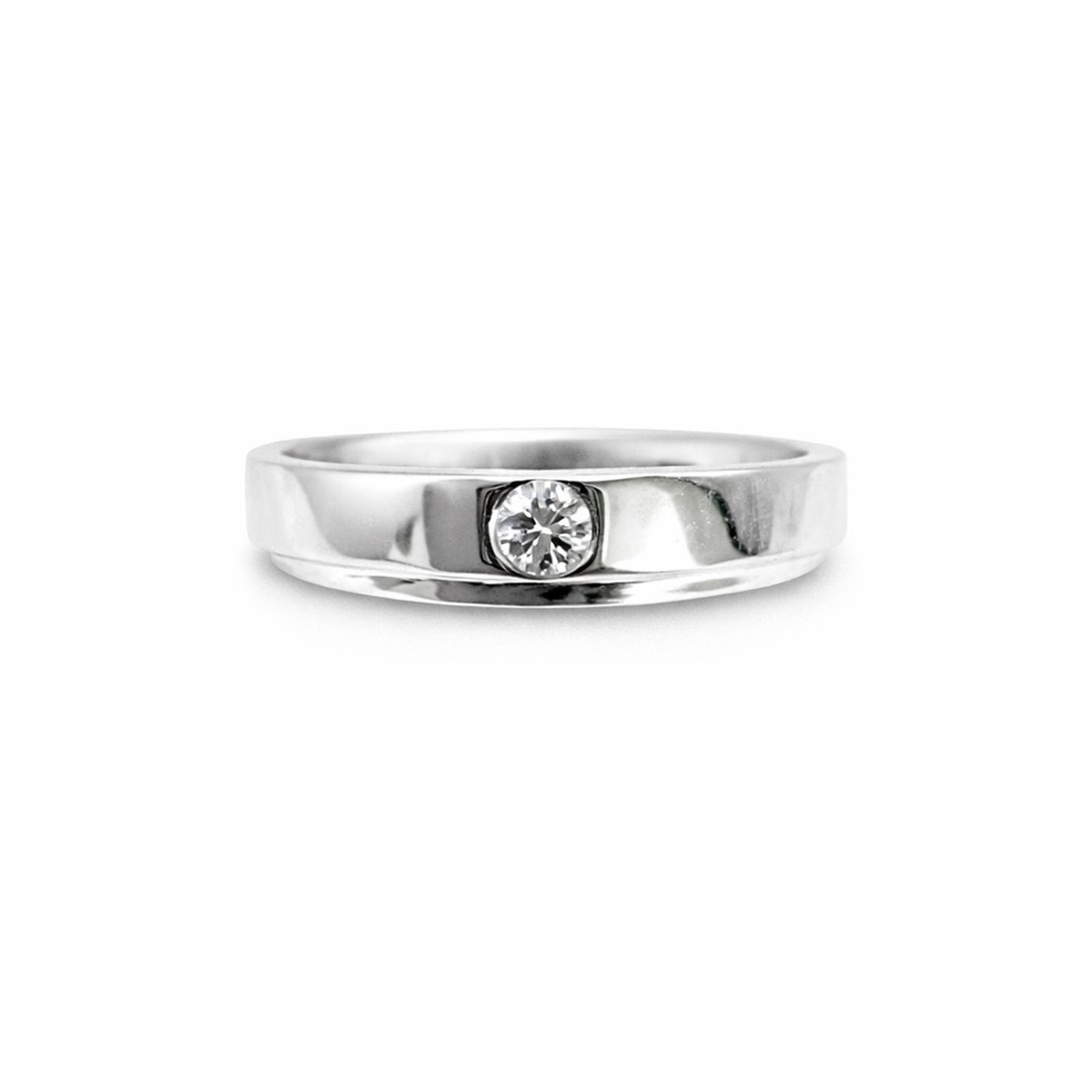 01 Ct Moissanite Diamond Ring